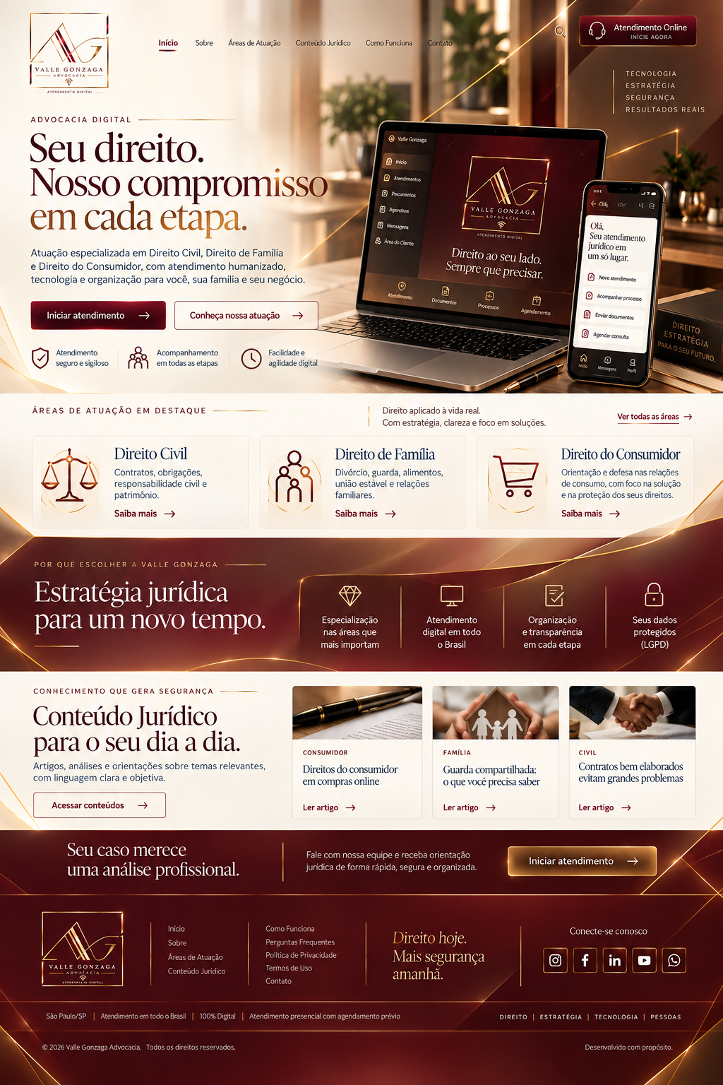 Valle Gonzaga Advocacia - Home